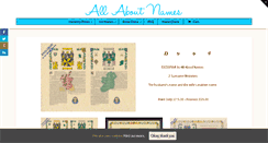 Desktop Screenshot of allaboutnames.co.uk